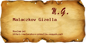 Malaczkov Gizella névjegykártya